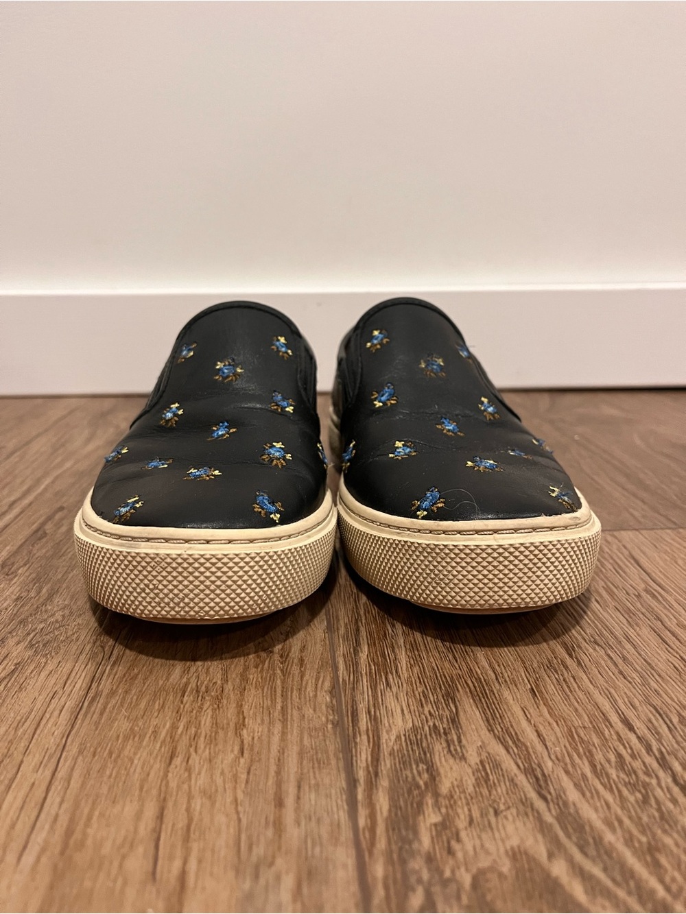 COACH Prairie Floral Leather Slip On Sneaker - Picture 5 of 13